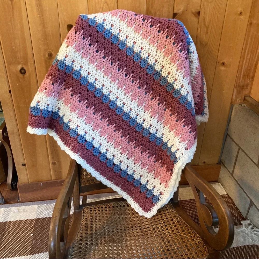 Large Handmade knit blanket_3
